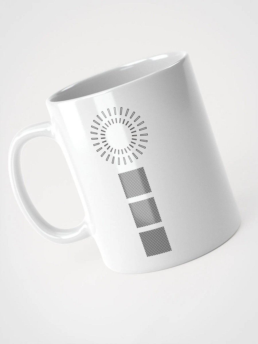 Squares and Circle White Glossy Mug product image (9)