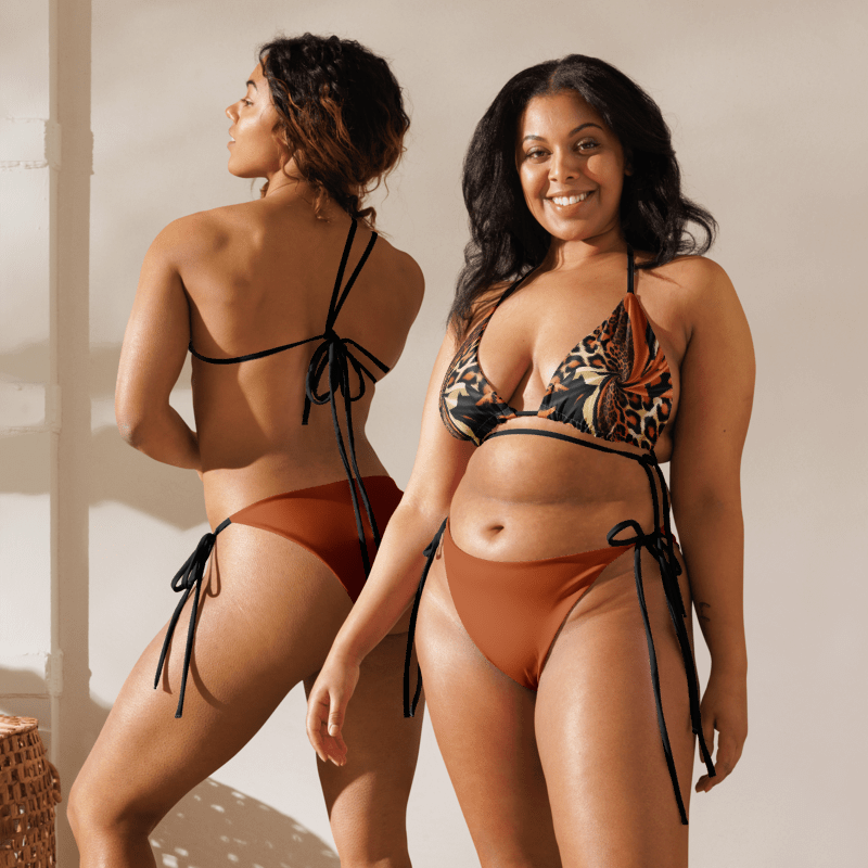 Leopard Print Low Rise Cheeky String Bikini product image (7)