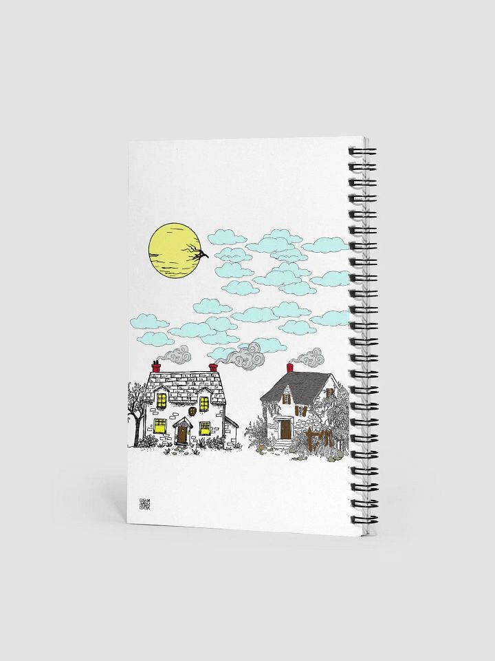 Moonlit Village Dreams Spiral Notebook product image (2)