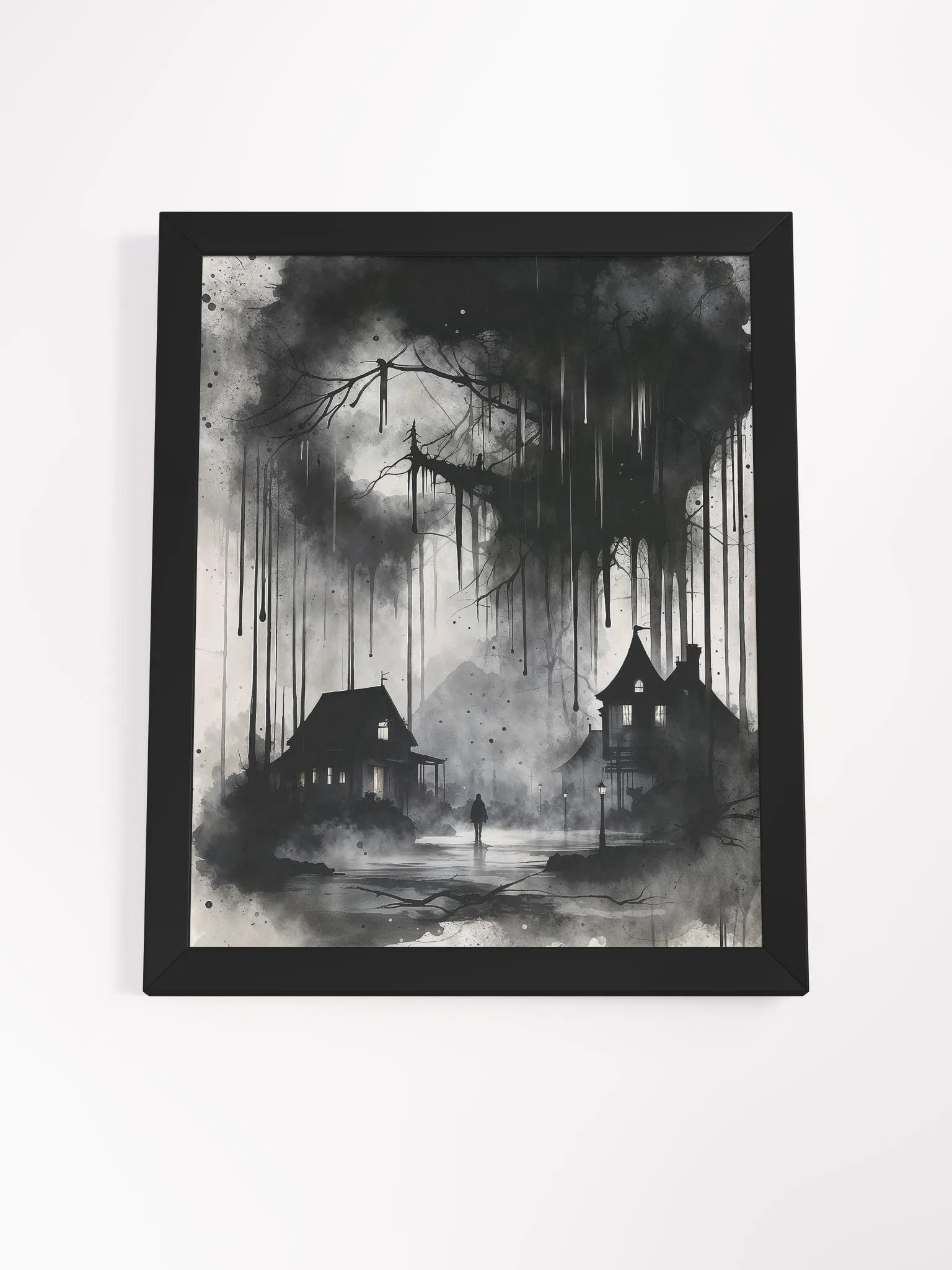 Dripping Darkness Framed Print product image (21)