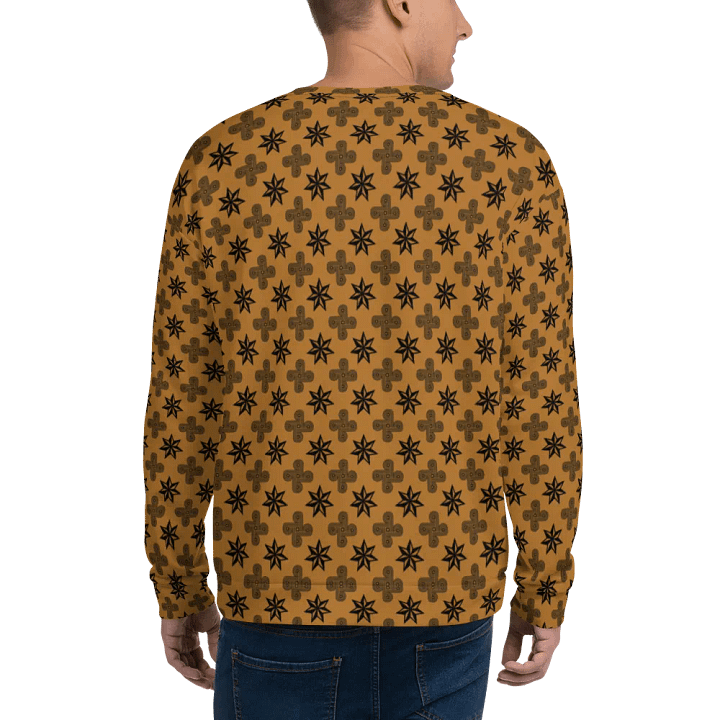 Dark Gold Black designs long sleeve Shirt with product image (2)
