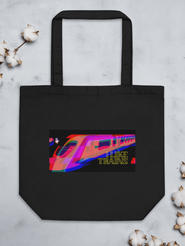 Foxy Glitchy Train Eco Tote product image (3)