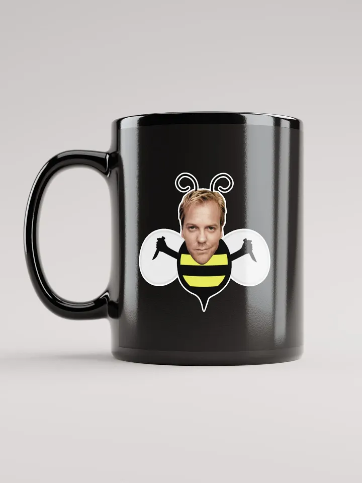 Bee Black Glossy Mug product image (1)