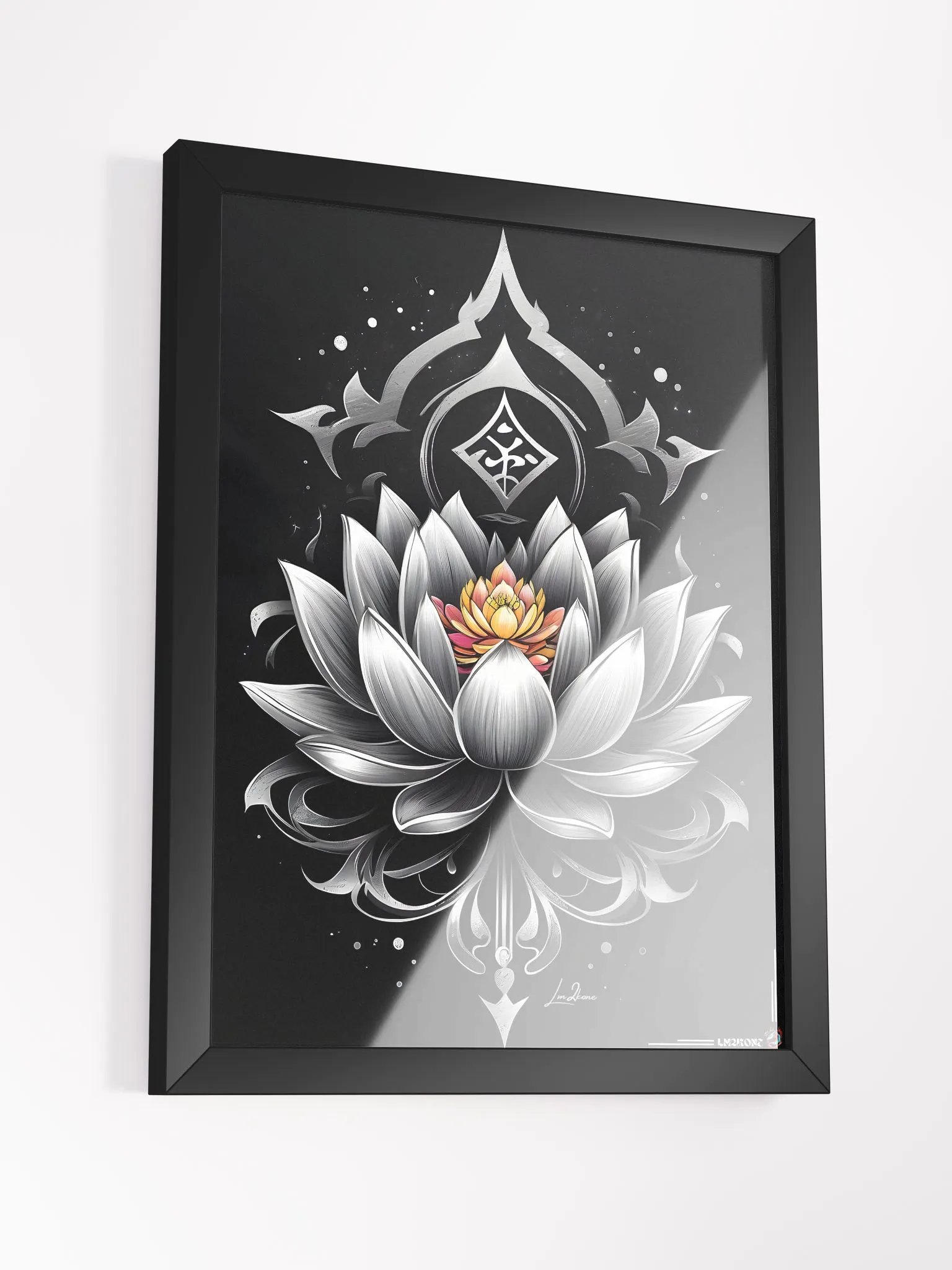 Lotus Zen Blossom : Framed Artistic Poster product image (3)