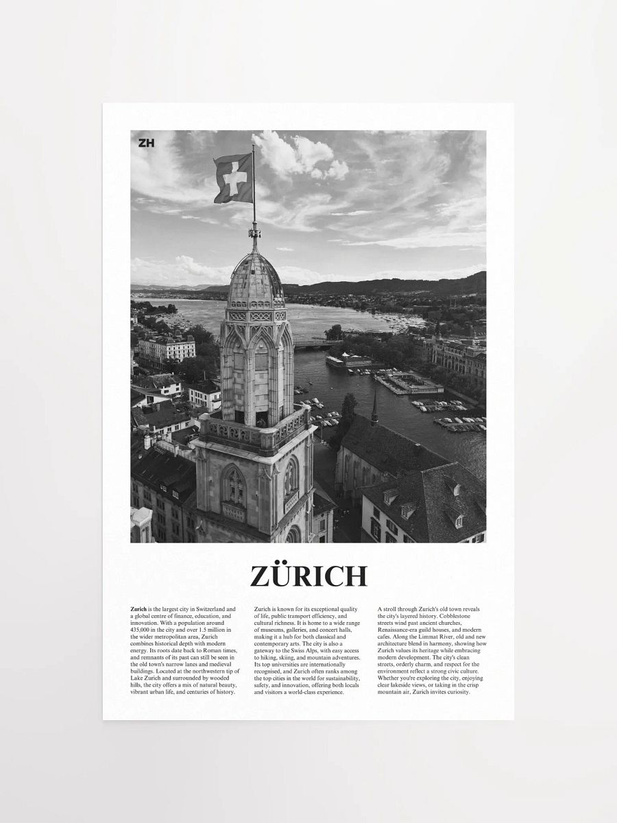 Zurich 01 Newspaper Poster product image (5)