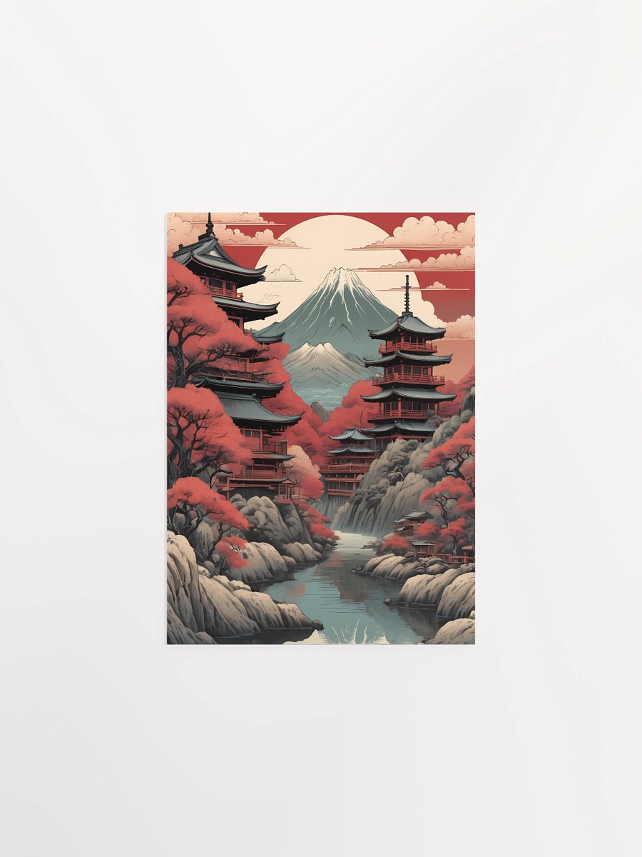 Serene Japanese Pagoda Poster product image (1)