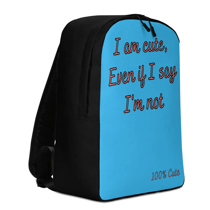I'm NOT Cute Backpack Big (Blue) product image (2)