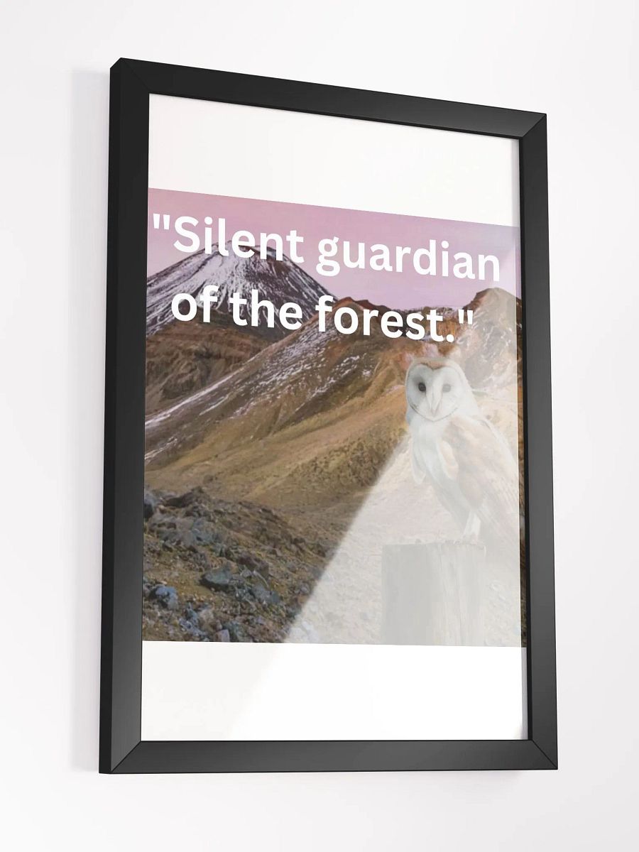 Wall Art Owl Framed High-Quality Matte Poster (in) product image (3)