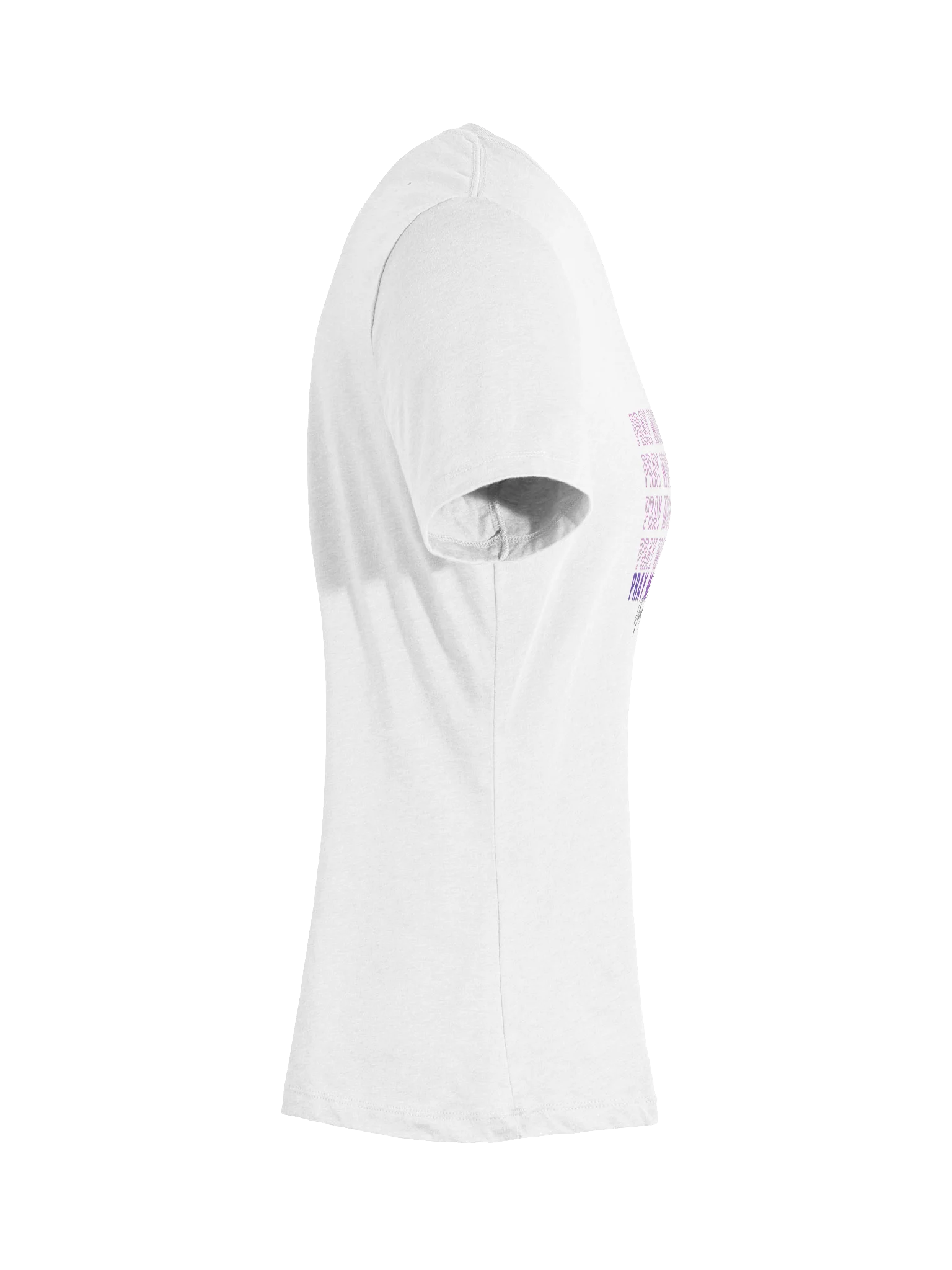 Pray More Worry Less 2.0 V-Neck Tee - Pink Gradient - Light Colors product image (21)