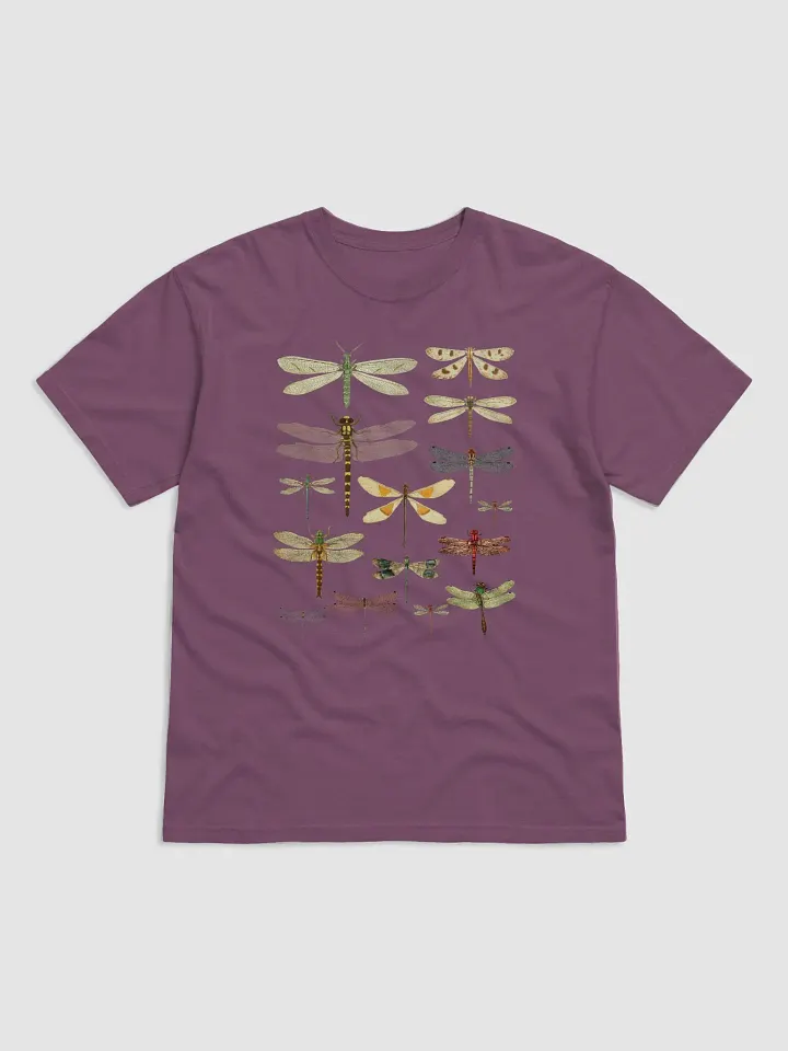 Various Types of Dragonflies T-Shirt | Vintage-Style Goblincore and Fairycore Shirt for Entomology and Insect Enthusiasts product image (2)