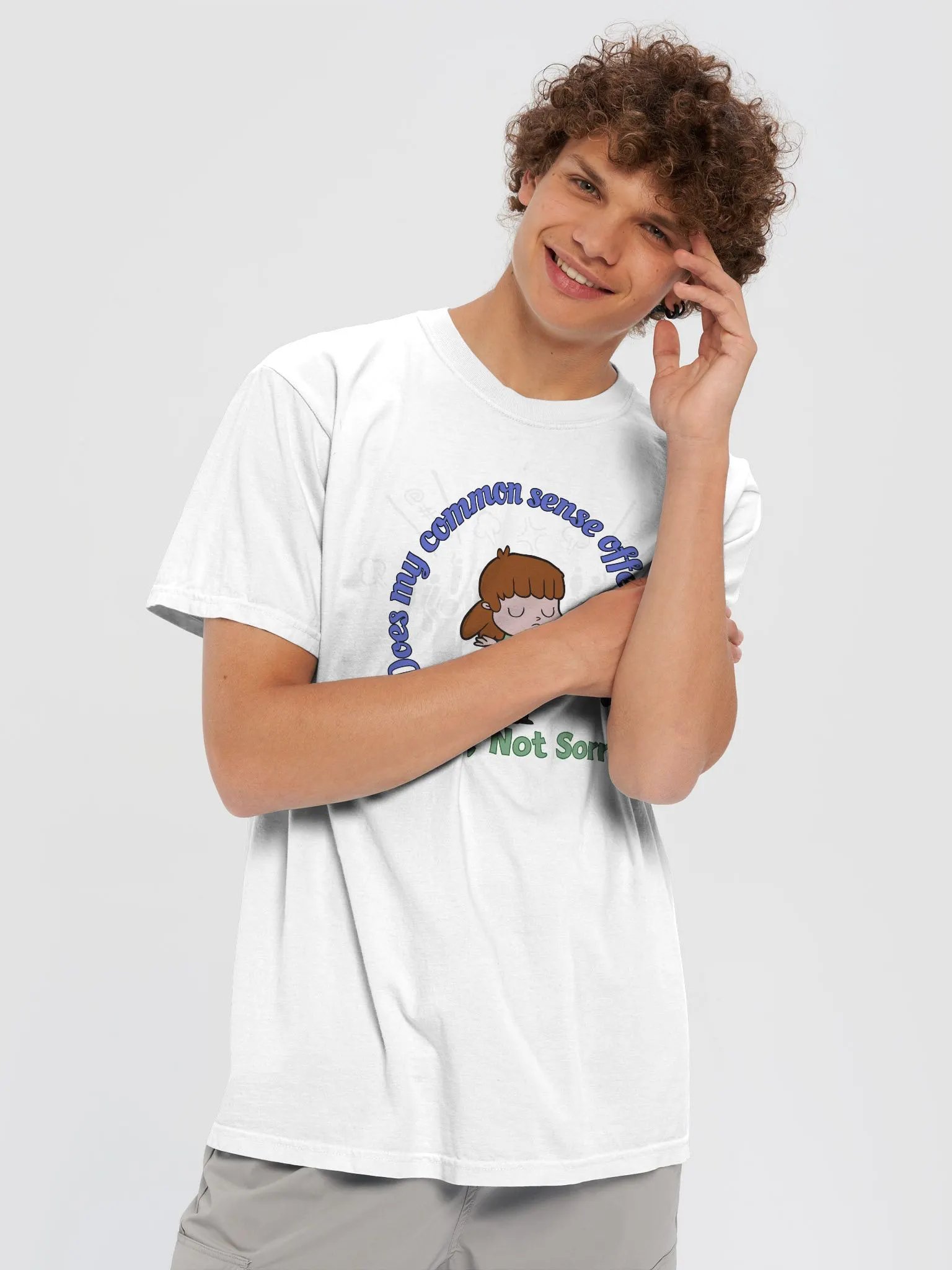 Sorry, Not Sorry Cartoon Character T-Shirt product image (3)