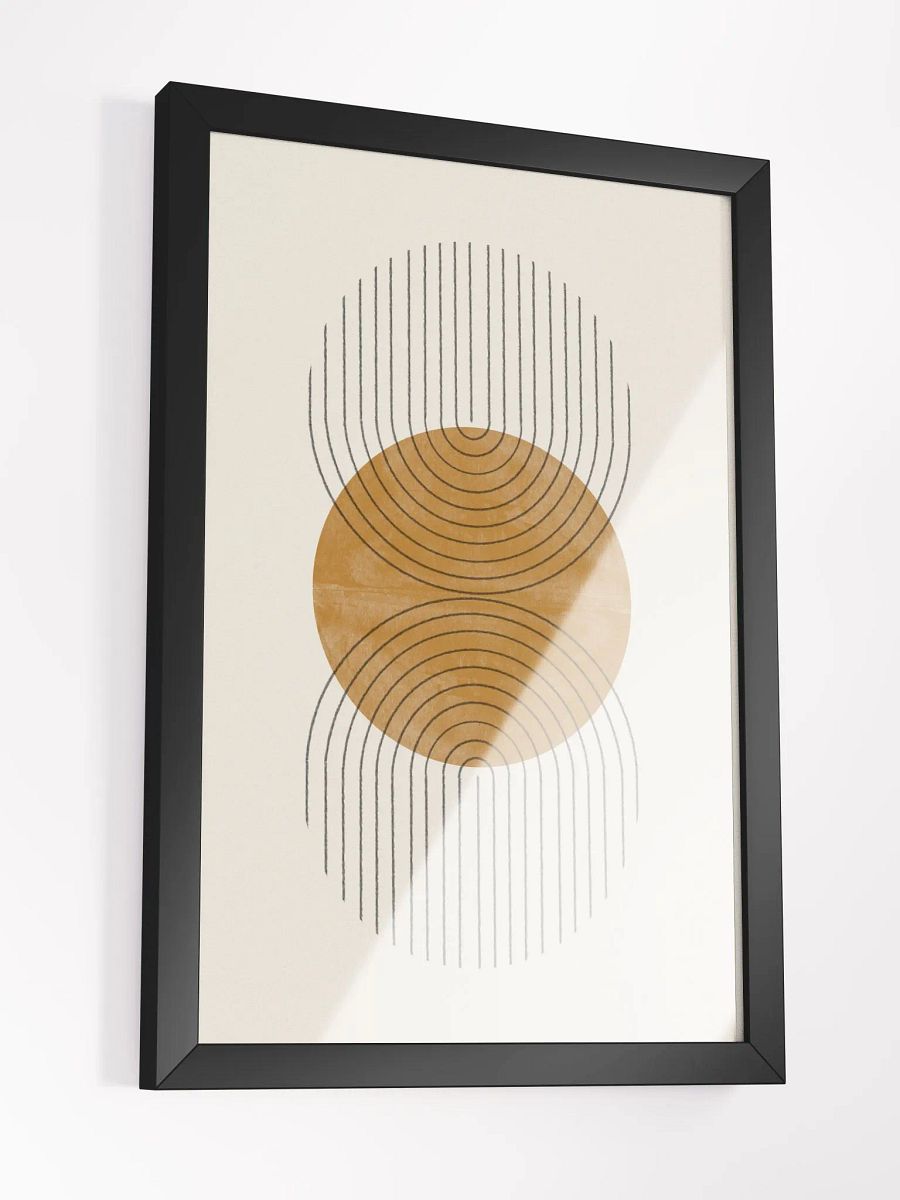 Symmetric Serenity Framed Poster | Harmonious Geometric Design for a Calm, Modern Space product image (4)