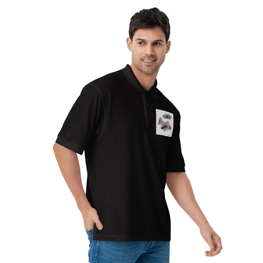 Kid Airplane (Port Authority Polo Shirt) product image (17)