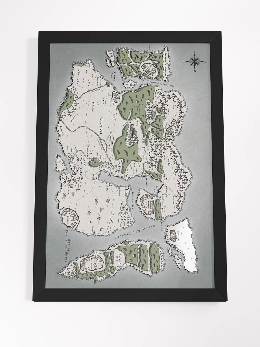 Framed Map of Teren'vei product image (11)