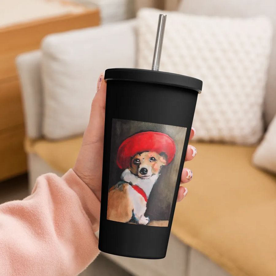 The Dog Poppy - dogPXL Artistic series Insulated Tumbler product image (5)