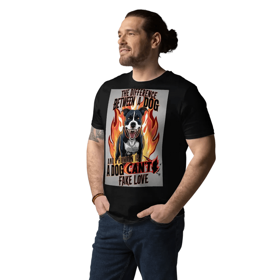 Flaming Love Dog Graphic T-Shirt product image (14)