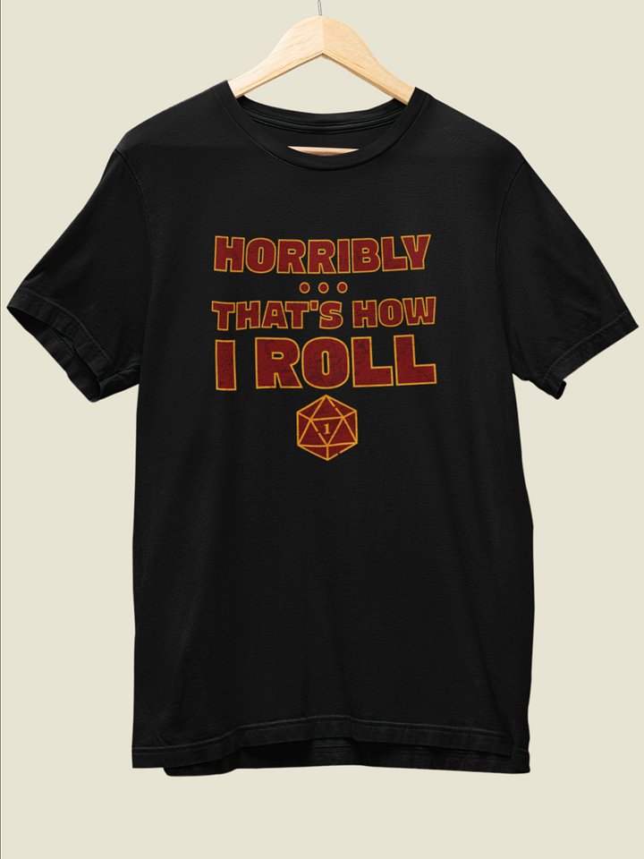 Unlucky Roller Board Gamer Shirt product image (2)