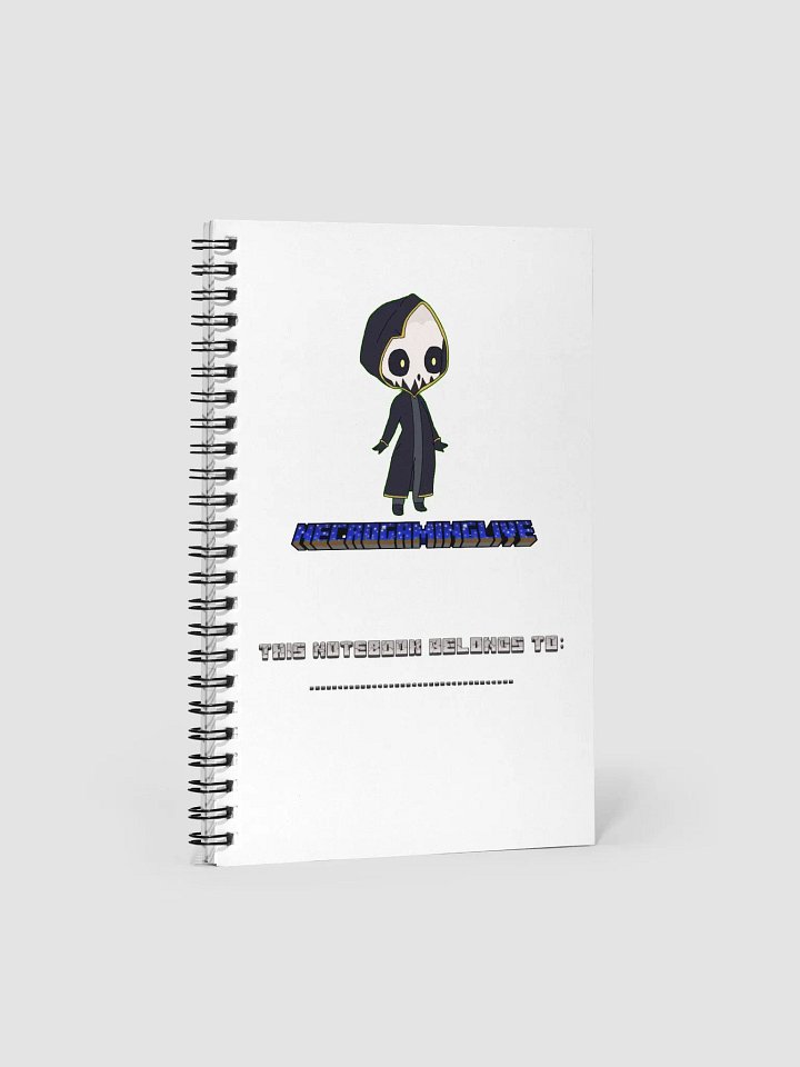 NecroGamingLIVE Lined Spiral White Notebook product image (2)
