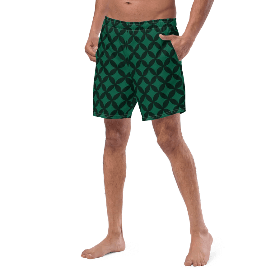 Men's Green Pattern Trunks product image (2)