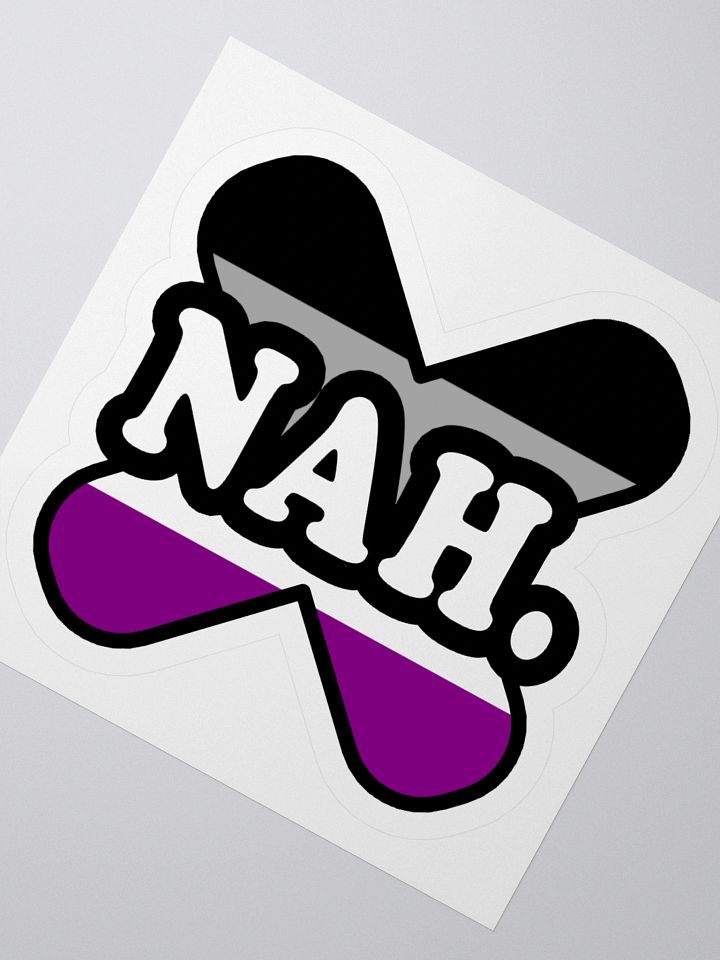 Asexual "Nah" sticker product image (2)
