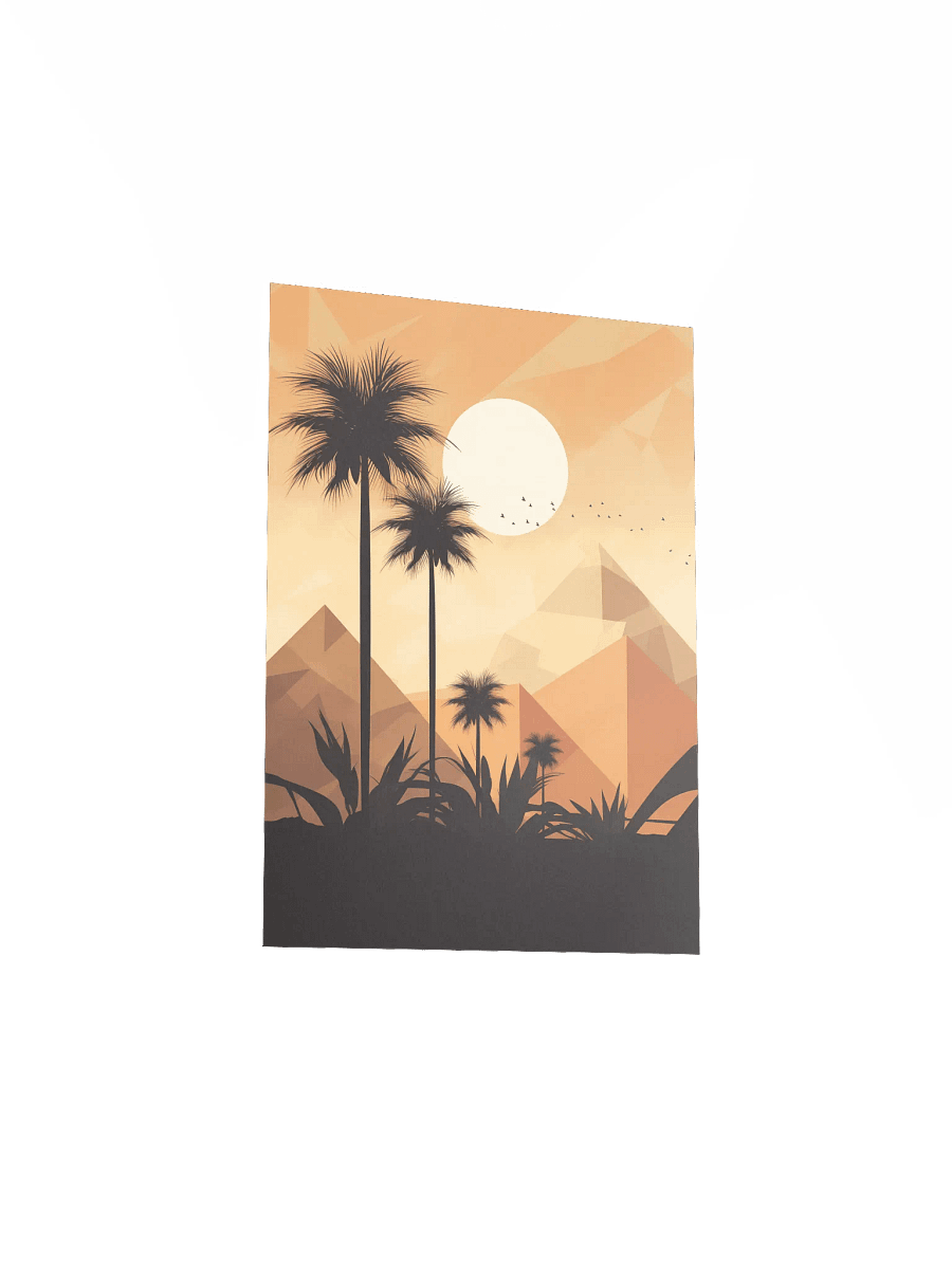 Golden Dunes – Minimalist Egyptian Desert Landscape Wall Art product image (3)