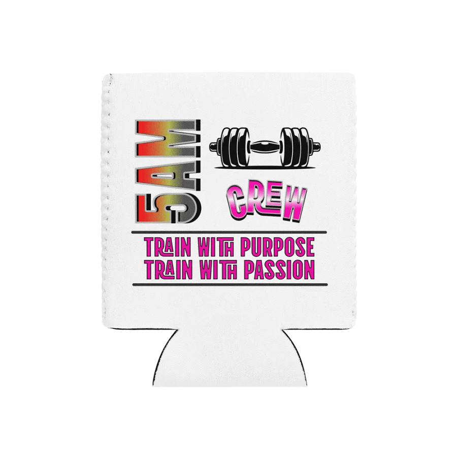 5AM Crew Weightlifting Can Cooler - Train with Purpose, Train with Passion product image (1)