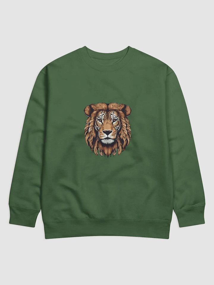 Lion-Leopard Hybrid Illustrated Premium Sweatshirt product image (17)