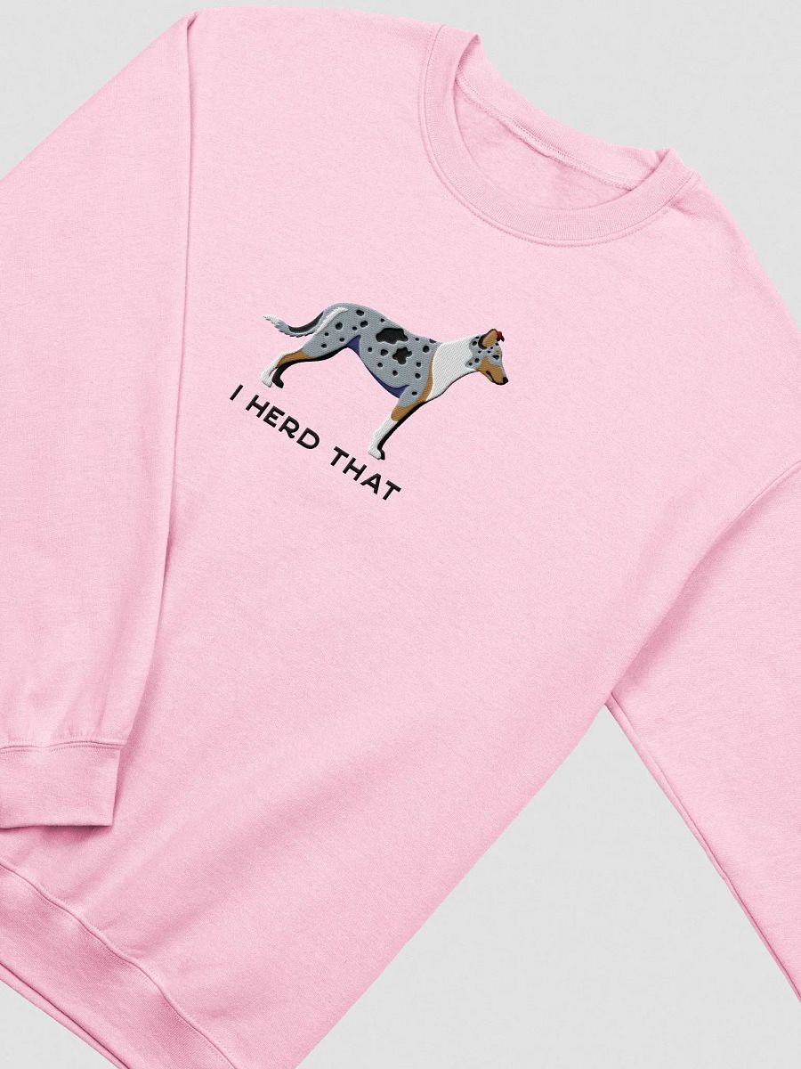 I Herd That Sweatshirt (Embroidered) of a Smooth Collie(Blue Merle) product image (6)
