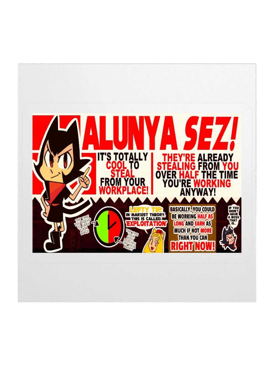 Alunya and Rodina - “Alunya Sez!” Sticker product image (2)