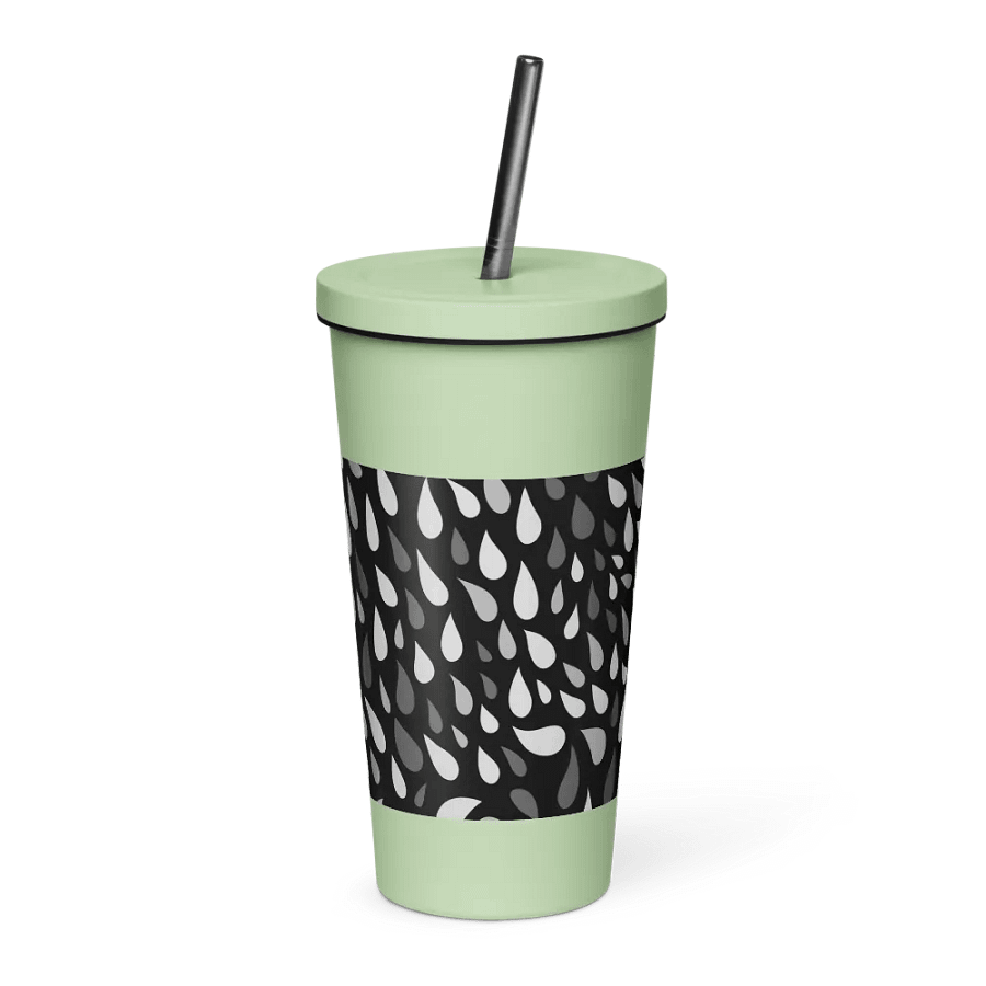 Swirling Monochrome Teardrop Insulated Tumbler product image (4)