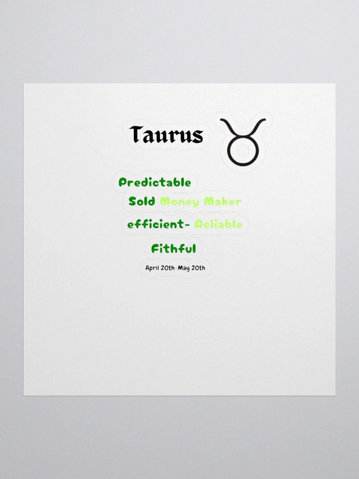 Taurus Stickers product image (1)