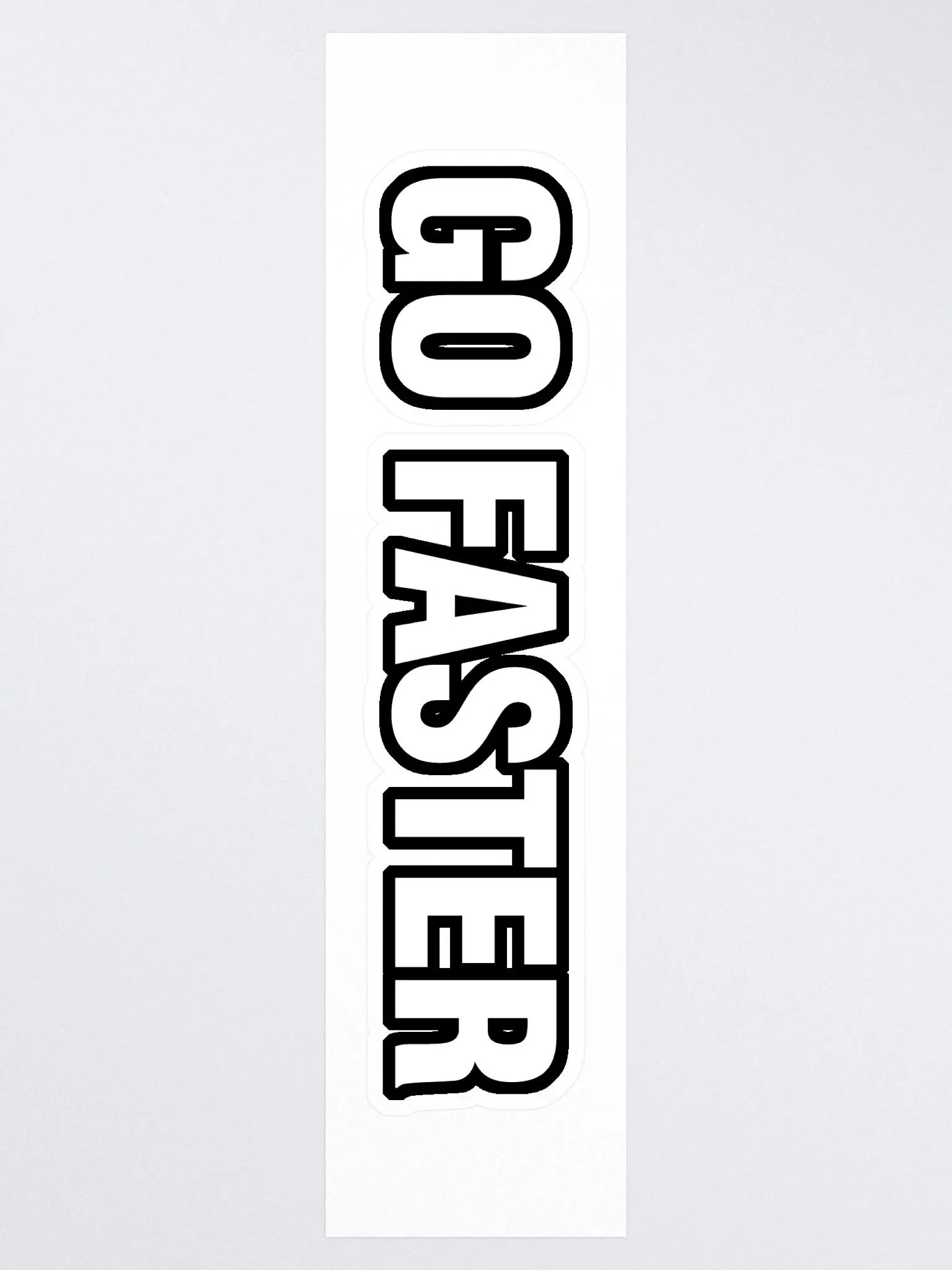 Go Faster - Long Sticker product image (3)
