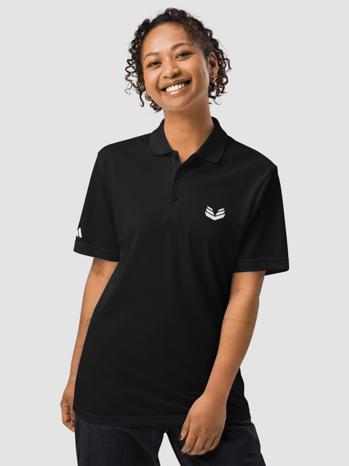 Valkence x adidas Sport Polo Shirt - Black product image (1)