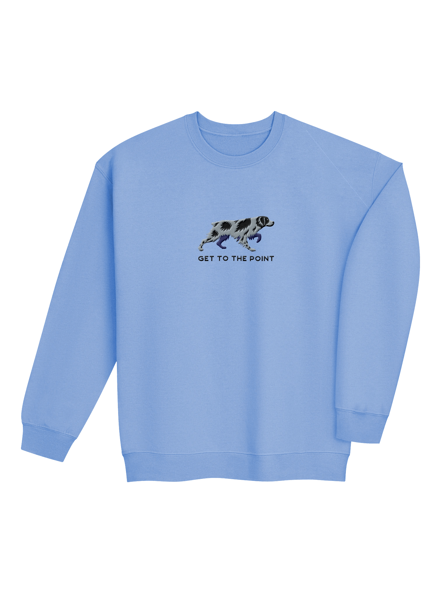 Get to the Point Sweatshirt (Embroidered) of a Brittany Spaniel(Roan) product image (12)