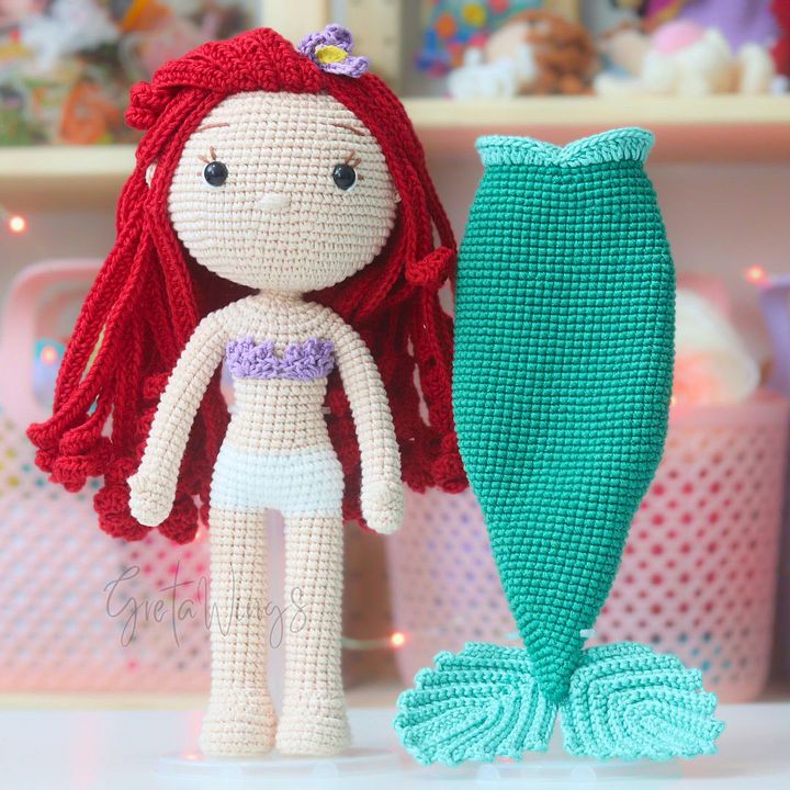 Paquete de Patrones de Ariel Amigurumi – Tres Diseños (Descarga Digital) product image (2)