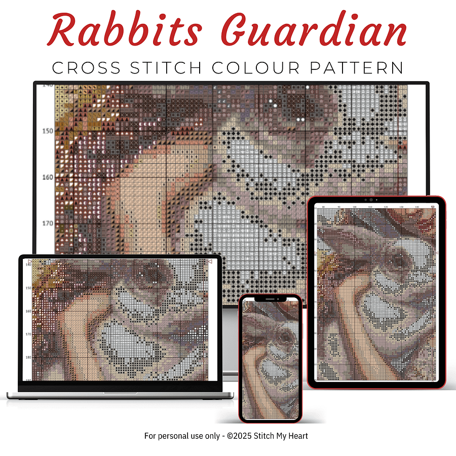 Rabbits Guardian Cross Stitch Pattern product image (3)