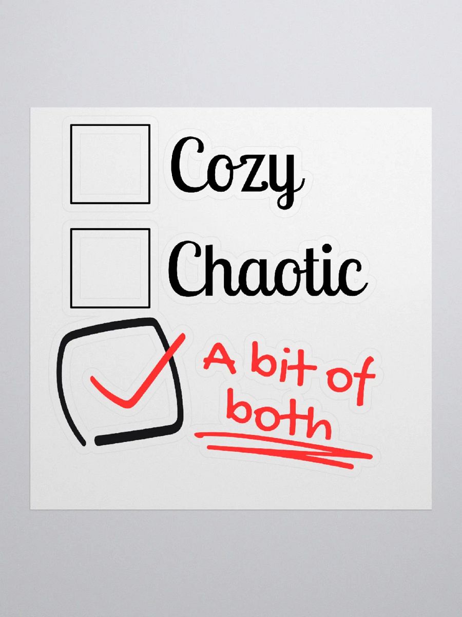 Cozy v. Chaotic Sticker product image (1)
