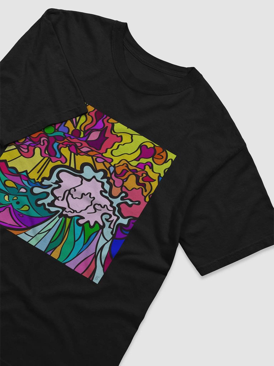 Swirling Spectrum Cotton Tee – Wave at Sunset product image (3)