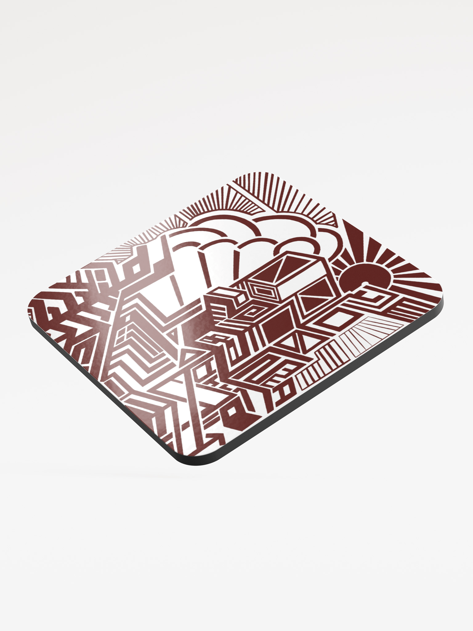 Cityscape Dreams Glossed Cork Coaster product image (3)