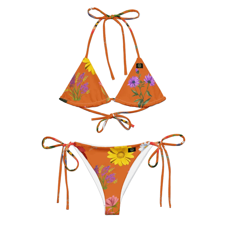 Blossom Bliss String Bikini Set_Orange product image (1)