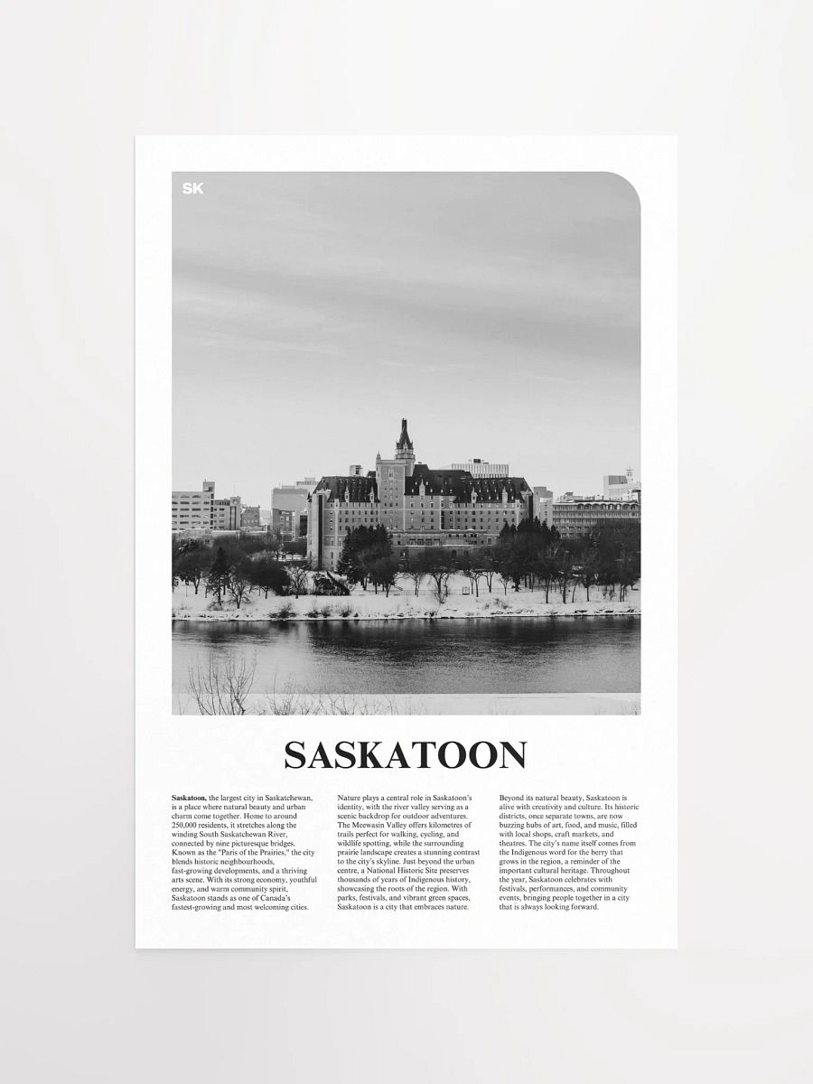 Saskatoon 01 Newspaper Poster product image (11)