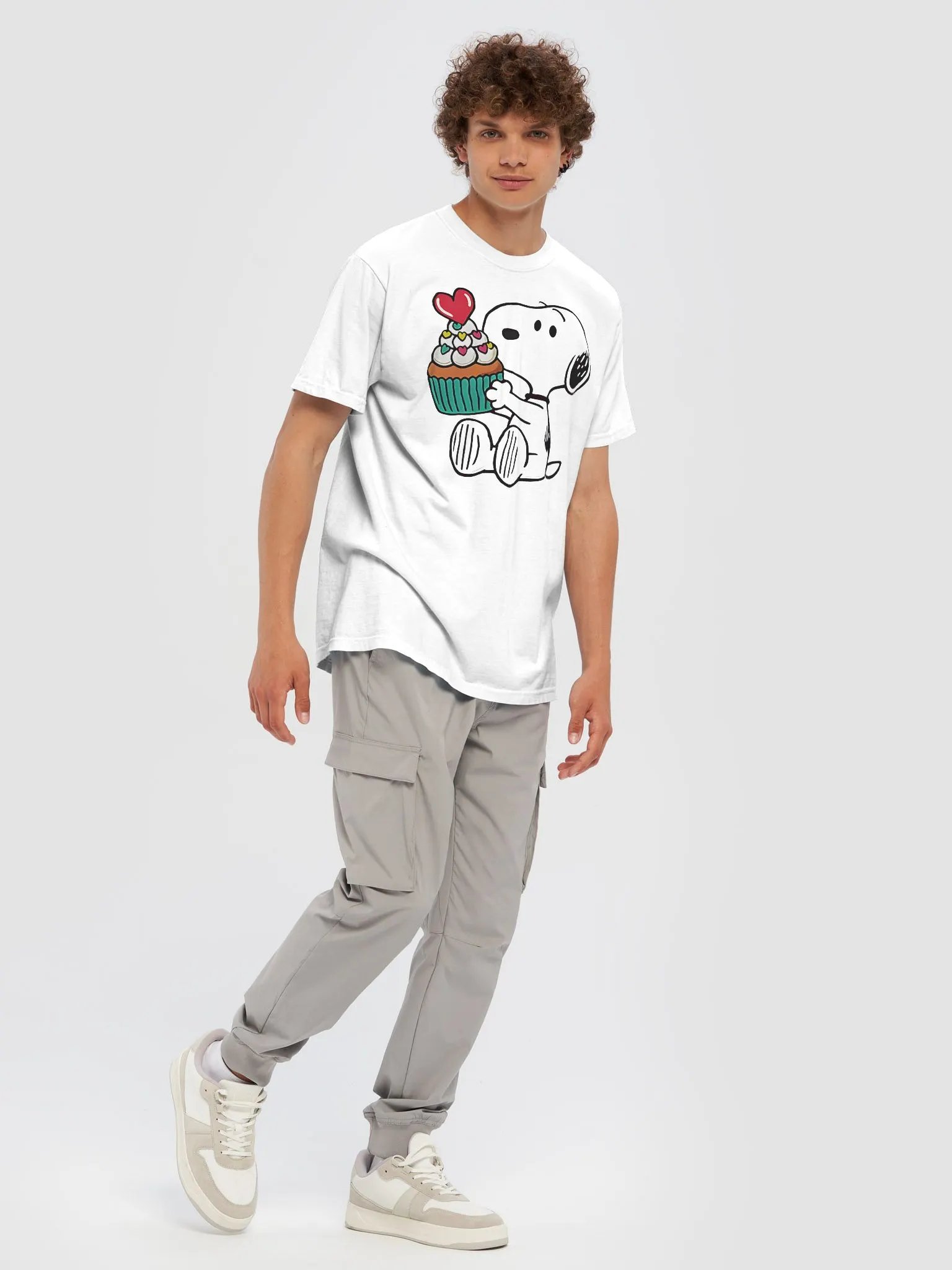 Snoopy Heart Cupcake Shirt product image (1)
