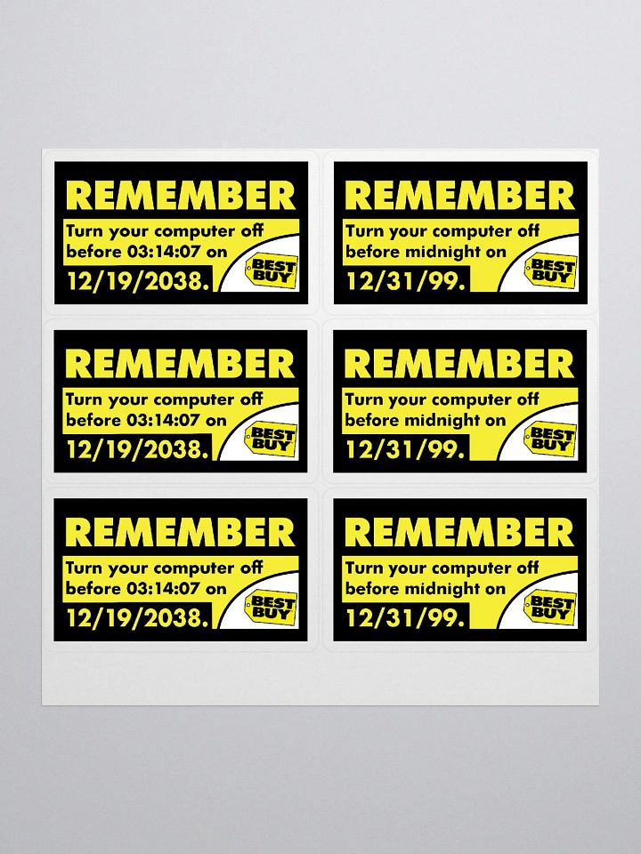 Y2K / Y2K38 Best Buy Parody Stickers product image (1)