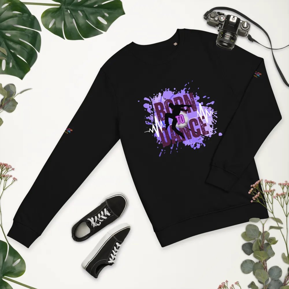 BORN TO DANCE His Silhouette Unisex Organic Sweatshirt product image (10)