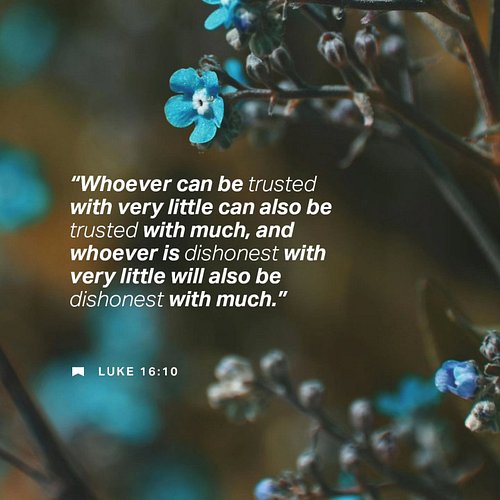 Small acts of faithfulness matter! 🙏 Just like managing a tight budget with integrity can lead to bigger opportunities, Luke ...