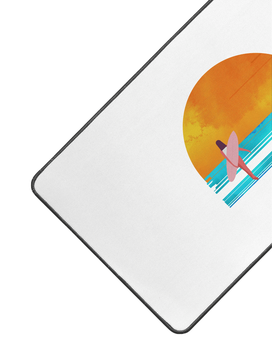 Surf Girl Sunset Desk Mat | Retro Ocean Vibes & Vintage Summer Style product image (3)
