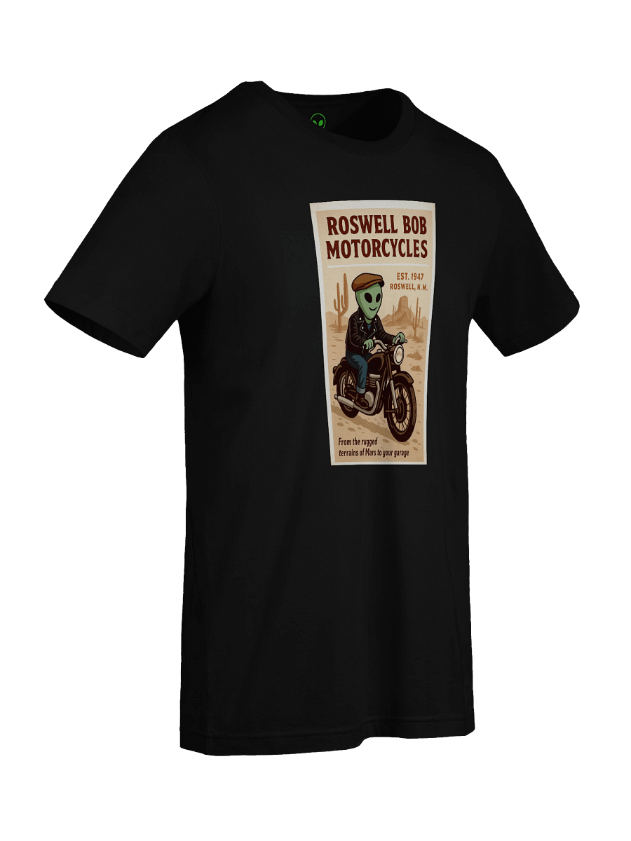 Martian Motorcycles Roswell Aliens 1950's Retro Poster Unisex T-Shirt product image (92)