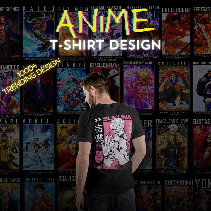 Anime Trending T-Shirt design 1000+ Premium Quality product image (1)
