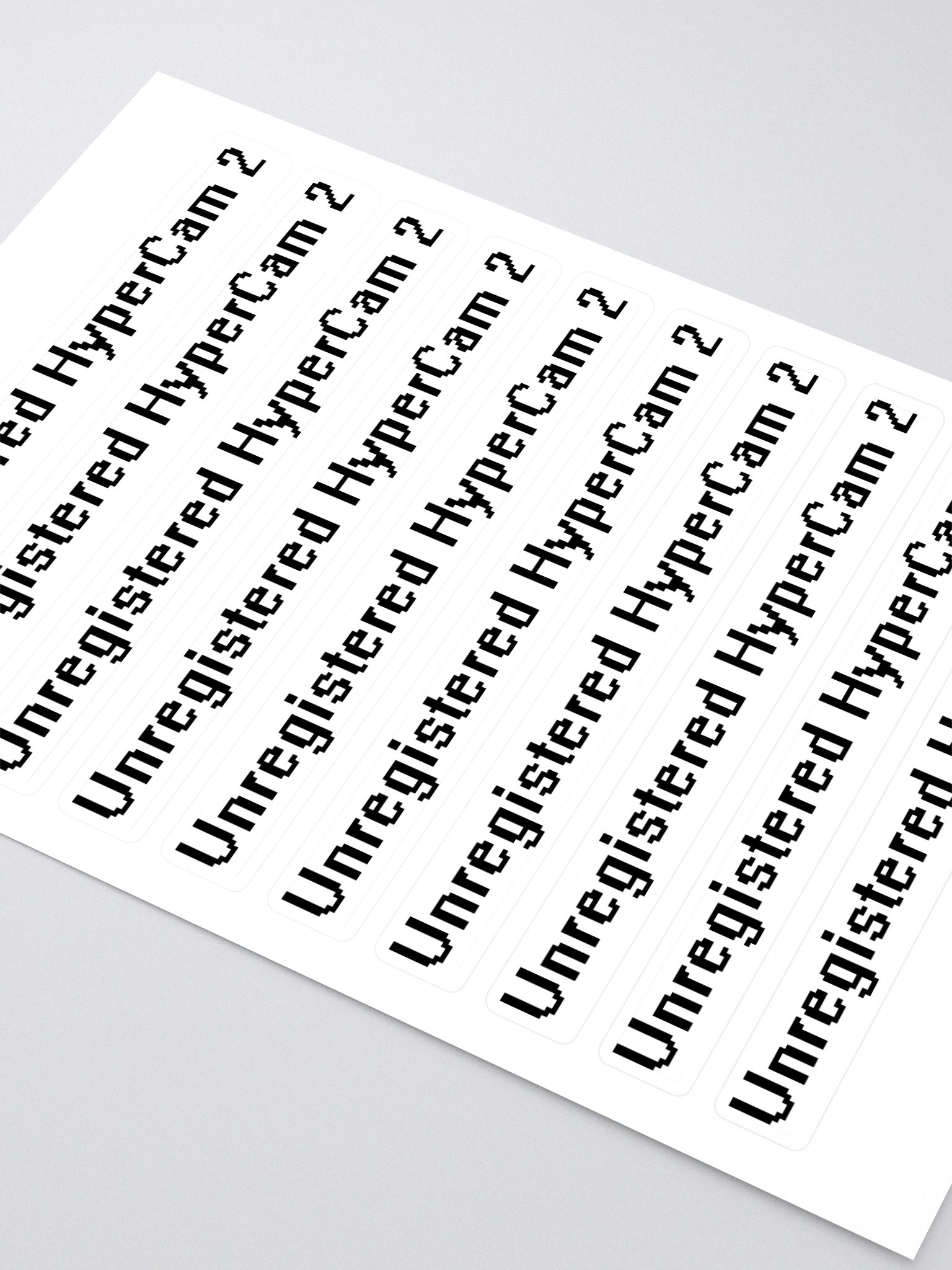 Unregistered HyperCam 2 sticker sheet product image (2)