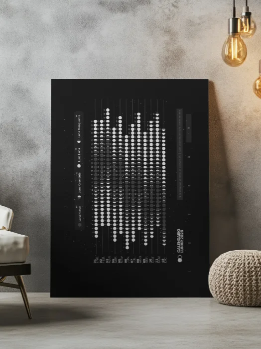 Colección de 10 Imprimibles de Calendario Lunar Premium (2026-2036) 10 años lunares product image (8)